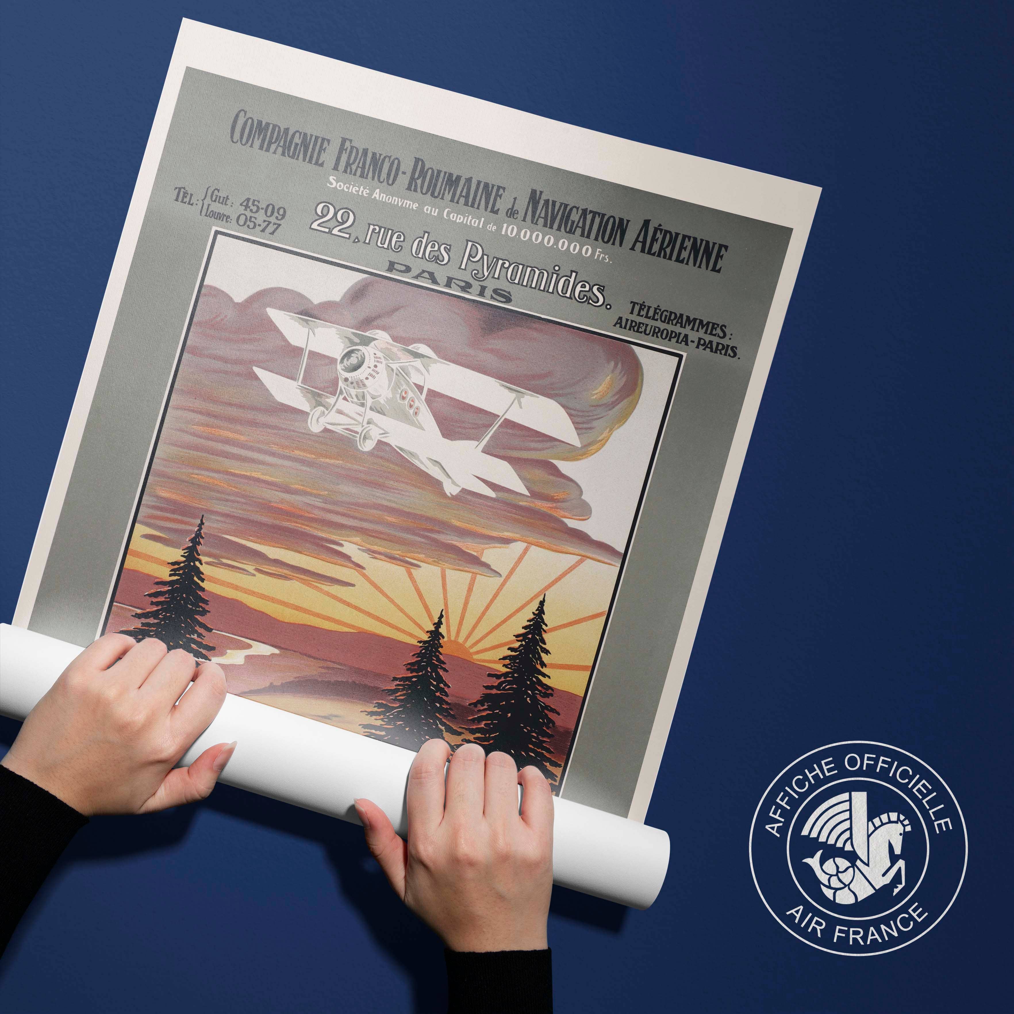 Oneart - Wholesale Poster - Poster of the Franco-Romanian Air Navigation Company1