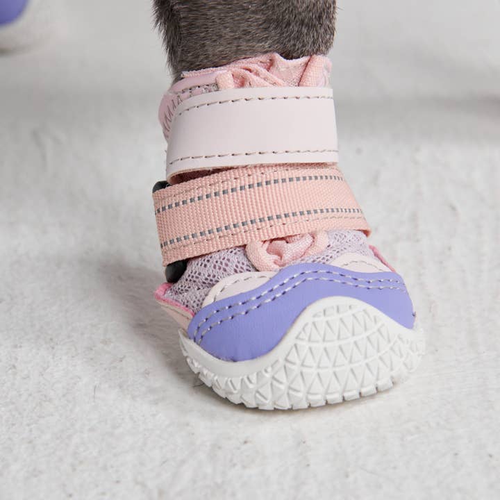 Spark Paws - Wholesale Potenbalsem - Spark Paws hondenlaarsjes tegen hete ondergrond - roze en paars2