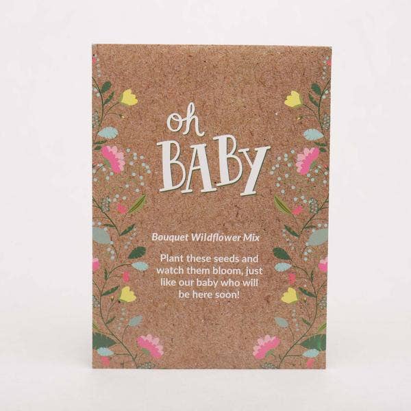 Bentley Seed Co. - Wholesale Plant Seeds - Oh Baby Baby Shower Brown - Bouquet Wildflower Seed Packets11