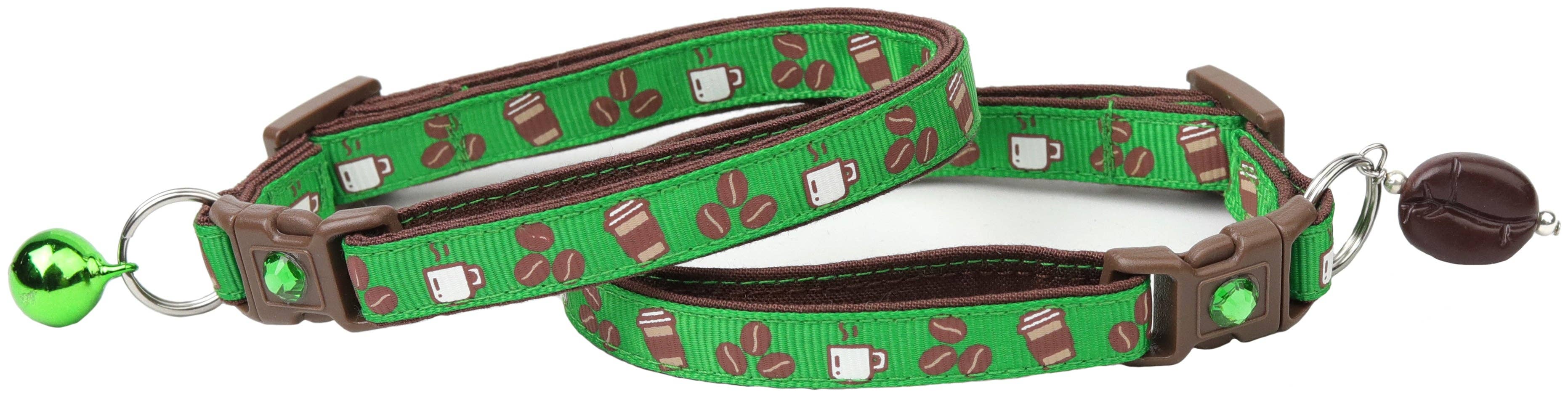 From Pugs to Persians Pet Accessories, LLC - Wholesale Pet Collar - Cat - Coffee Beans Breakaway Cat Collar56
