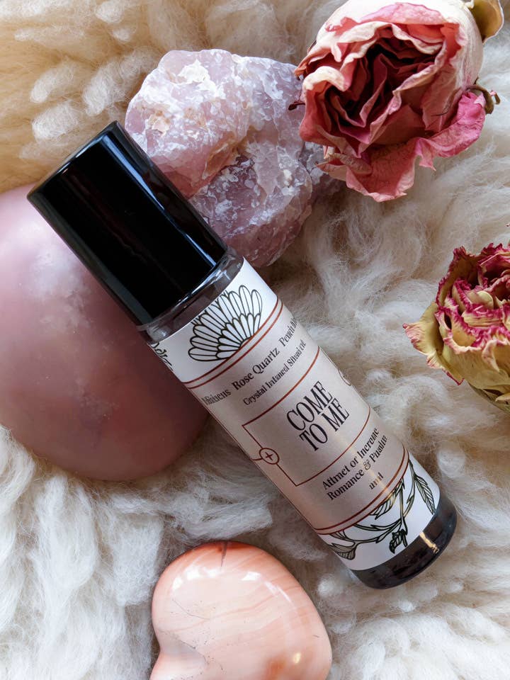 Vieni da Me Olio Rituale Infuso di Cristallo per la vendita all'ingrosso da parte di Pretty Potions Apothecary