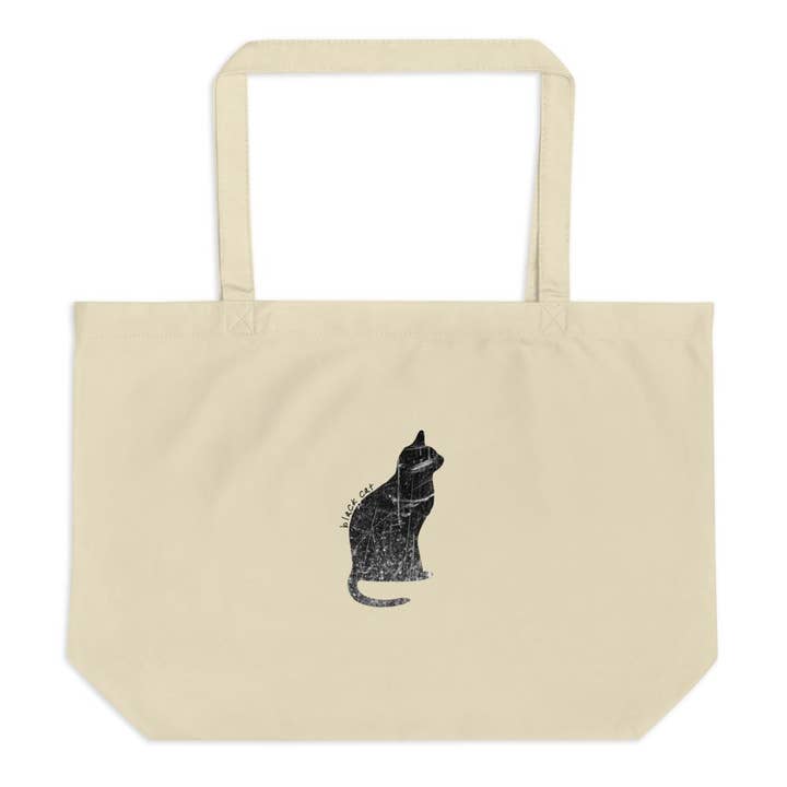 Bolso de mano orgánico grande Black Cat para venta al por mayor de Bow Arrow by Silvia