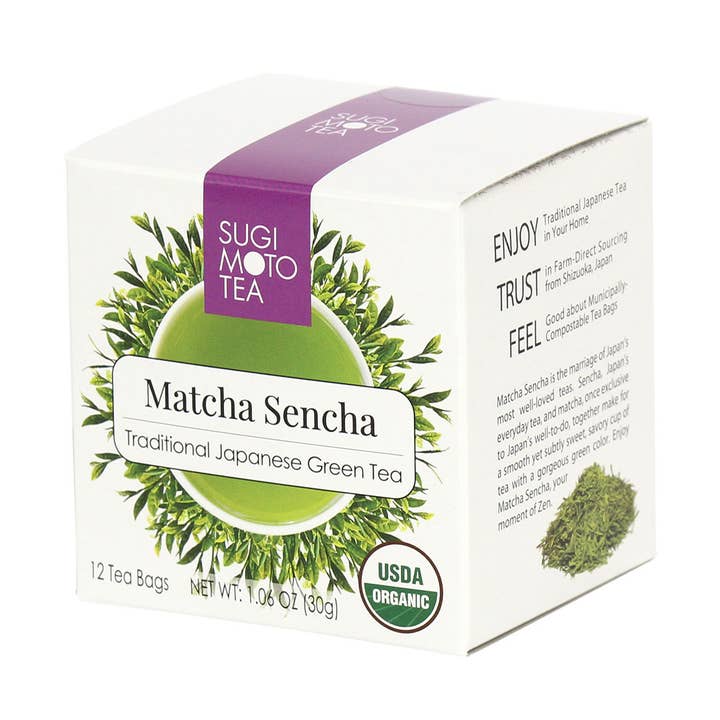 Organic Sencha (Classic Japanese Green Tea) Tea Bags for wholesale by Sugimoto Tea Company