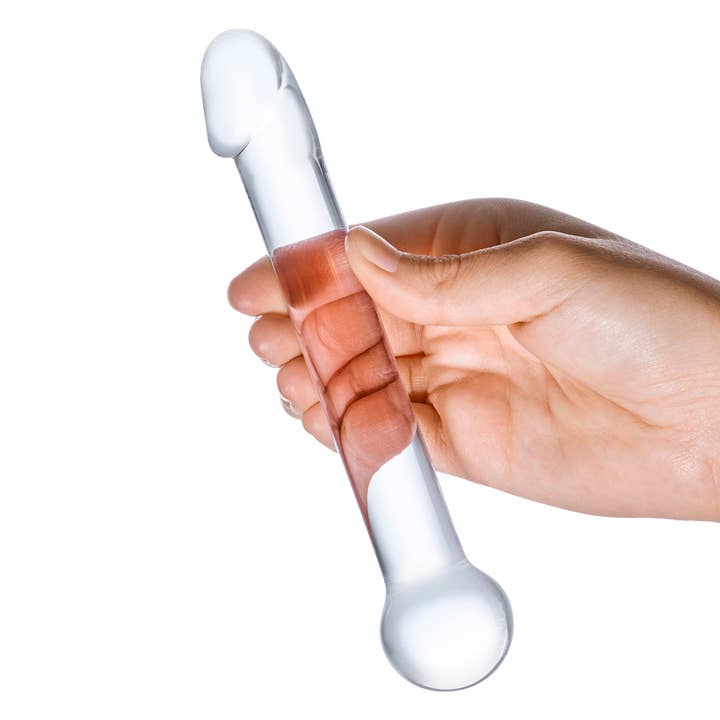 7 „Realistisk hoved Glas Dildo for engroshandel hos Lux Fetish Store