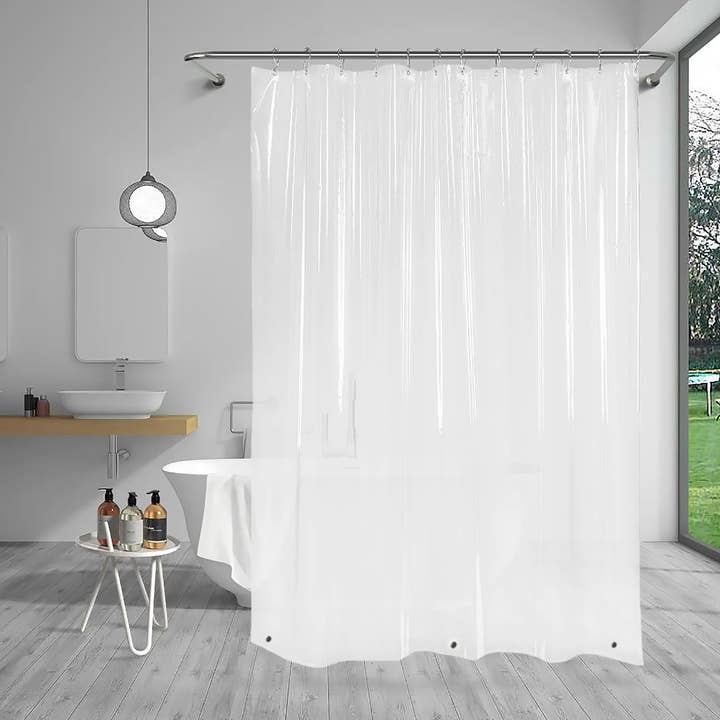 home mart goods - Wholesale Shower Curtain - Clear PEVA Shower Curtain Liner Waterproof (70" x 70")1