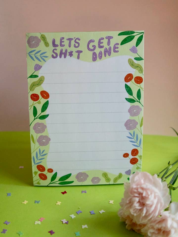 Bloc-notes Let's Get Sh*t Done pour la vente par Hanstan Studio