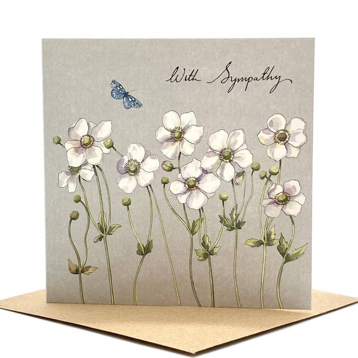 Sympathy Card - Anemone Flowers and other Purchase wholesale notelets. Free returns & net 60 terms on Faire trending on Faire.