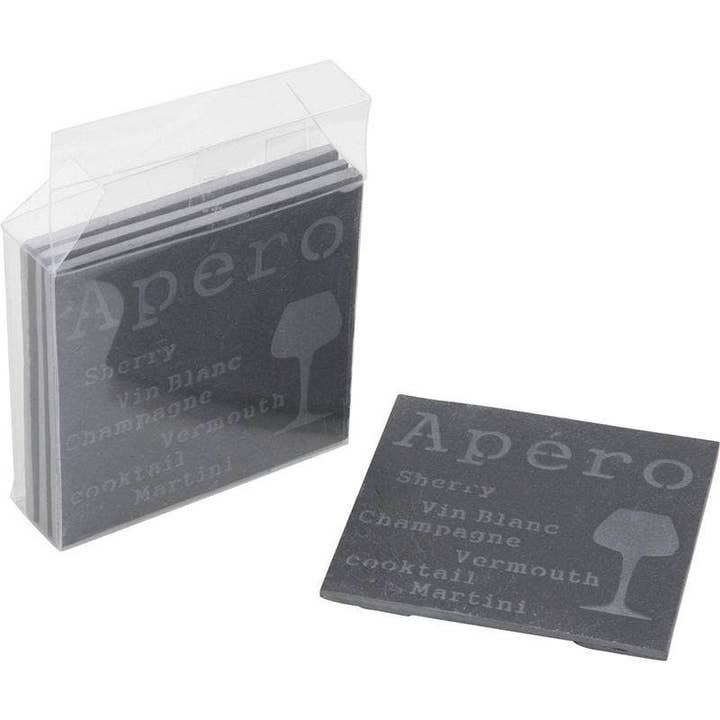 Aubry Gaspard - Wholesale Coasters - 4 slate coasters0