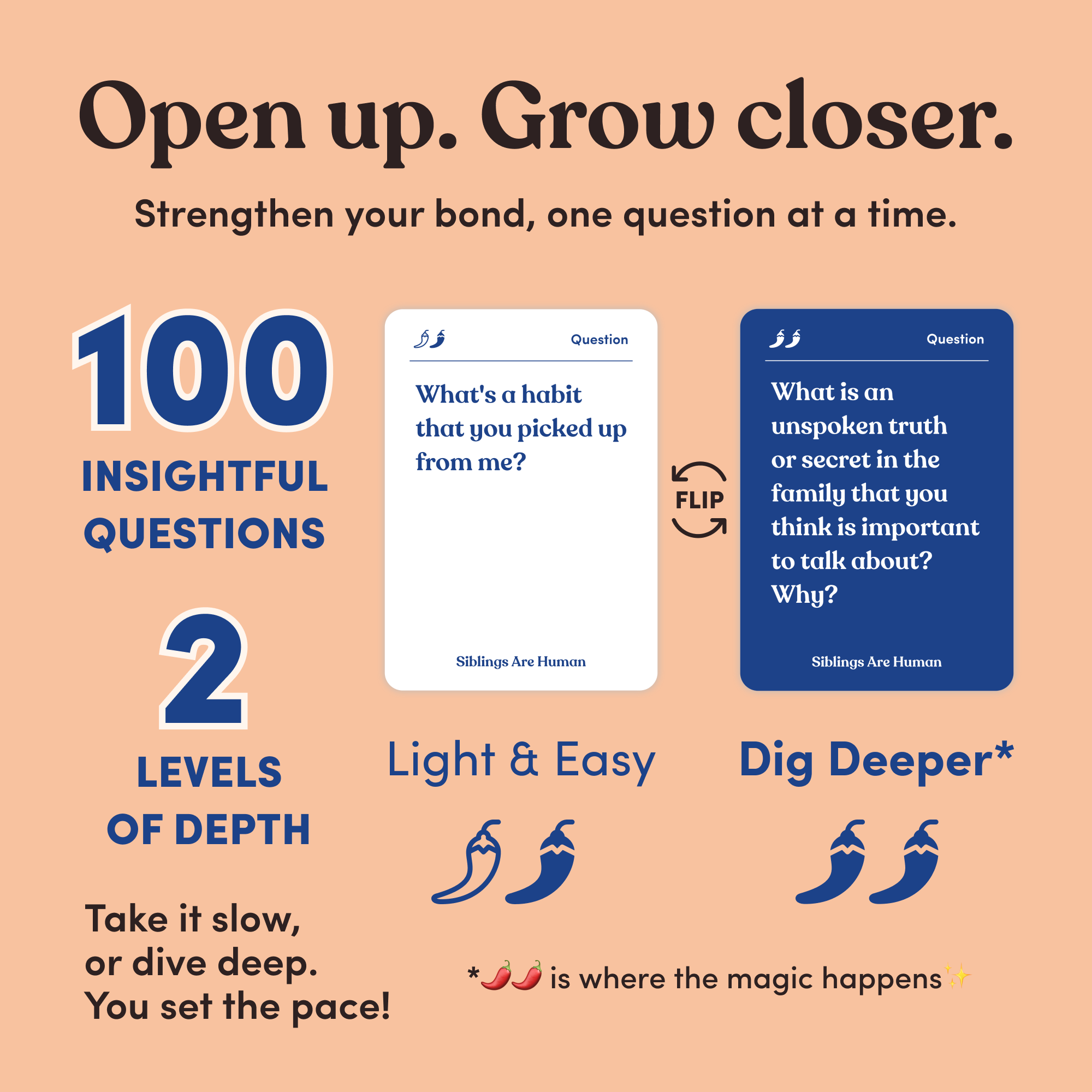 Parents Are Human | Card Games for Family, Love, & Healing - Wholesale Card Game - Siblings Are Human4