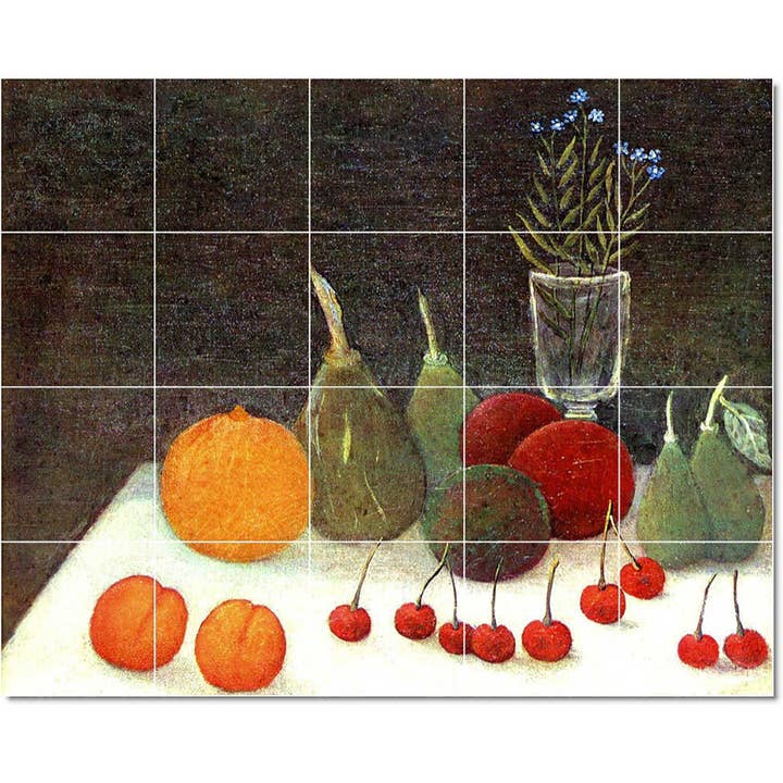 Decorazione murale in piastrelle di ceramica per frutta e verdura PT23105 per la vendita all'ingrosso da parte di Picture-Tiles.com