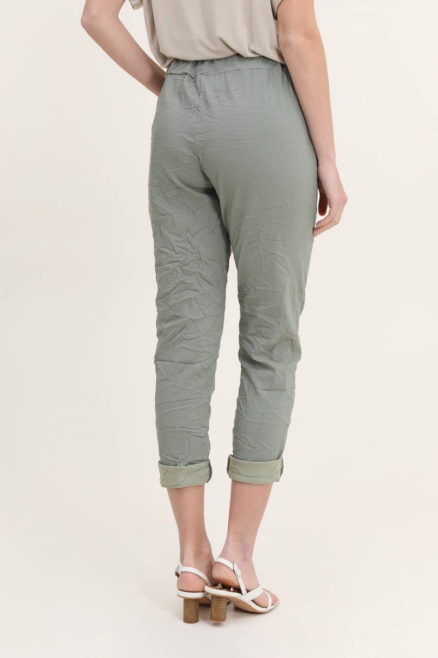 LINEN & COTTON HOUSE – wholesale Pants – Women's – 77312 WRINKLED PANTS WITH LARGE POCKETS42