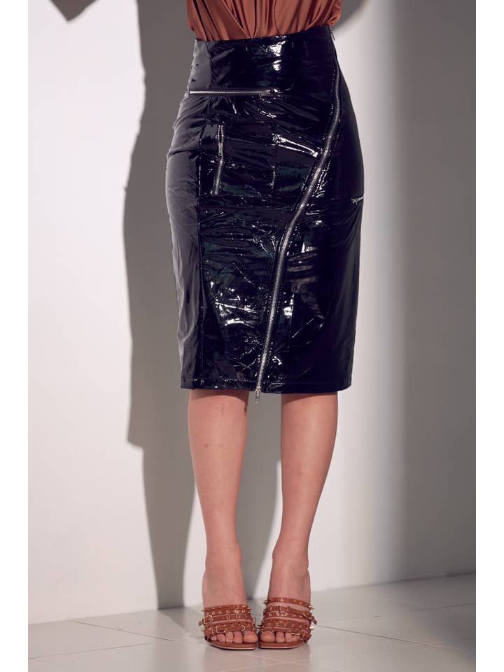 WFFS - Vendita all'ingrosso Gonna - Donna - Gonna midi in PU