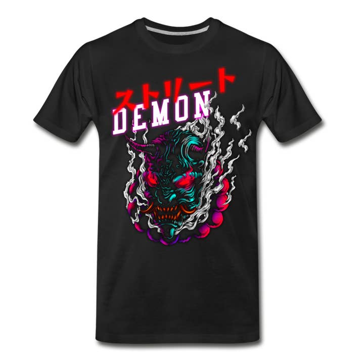 Street Demon Organic Tee för wholesale av Kitsune Race Squad