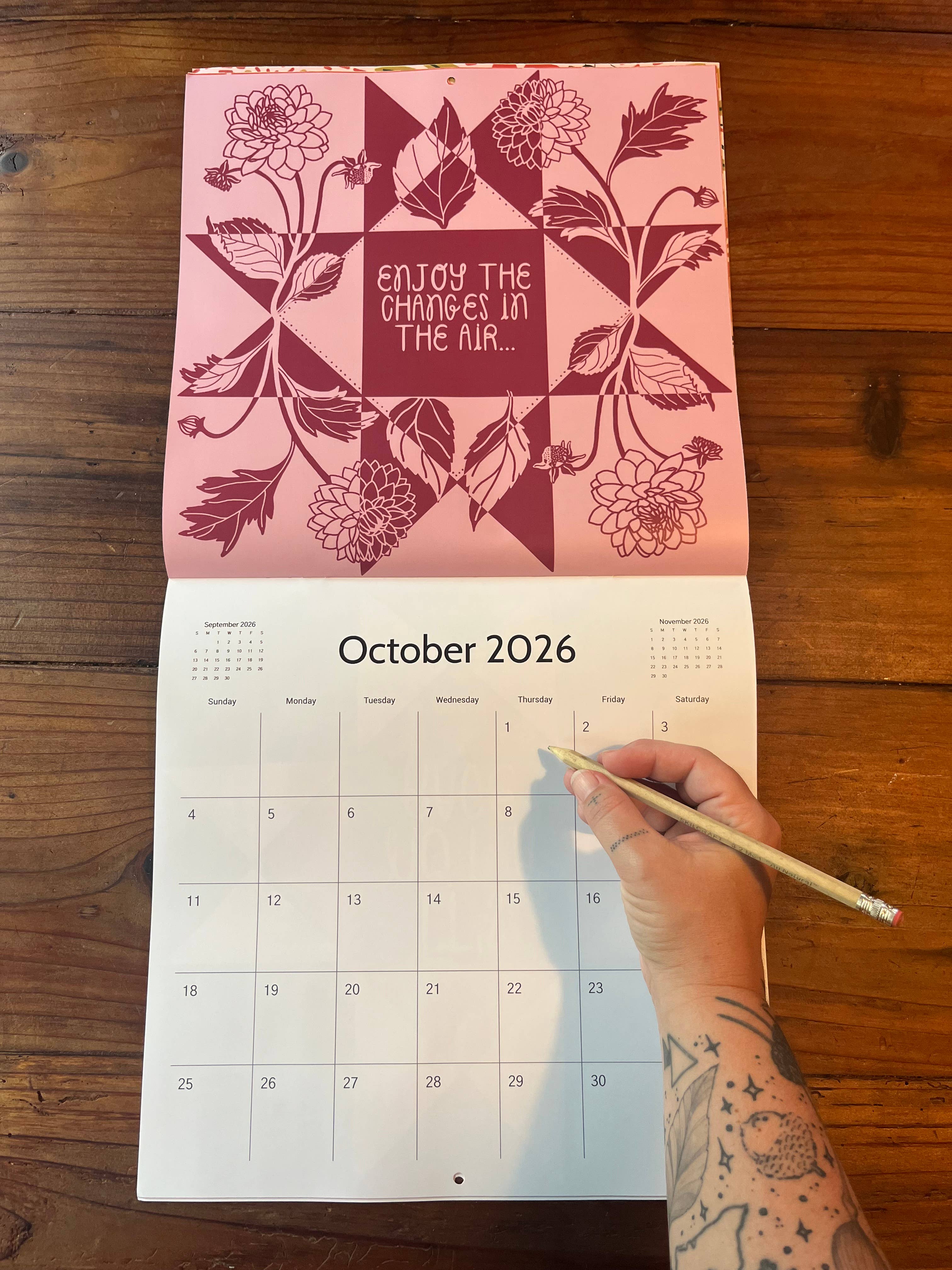 Pen+Pine - Wholesale Calendar - 2026 Wall Calendar4