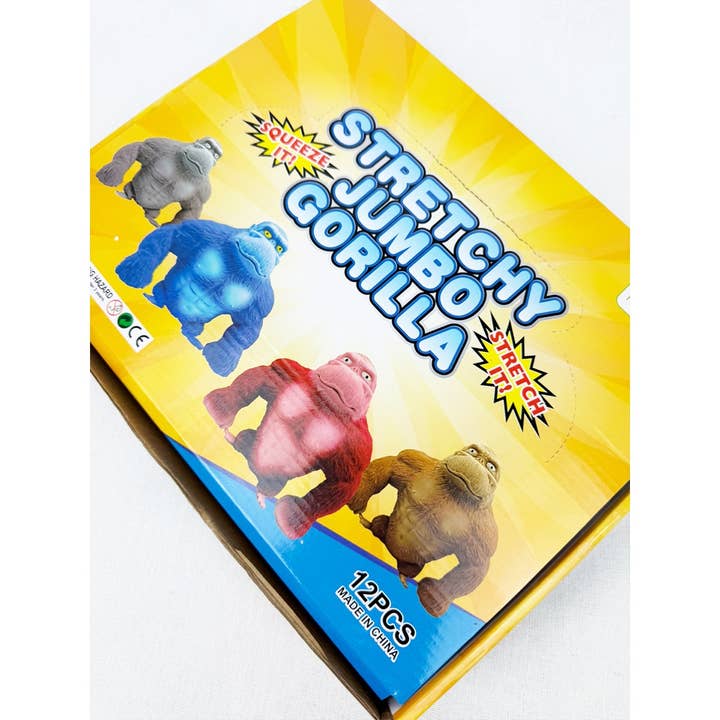 MIX COLOR Stretchy Glue-Sand Filled Rubber Gorilla for wholesale on Faire