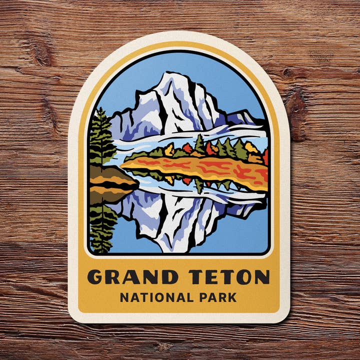 Grand Teton National Park Sticker for wholesale by Native Maps