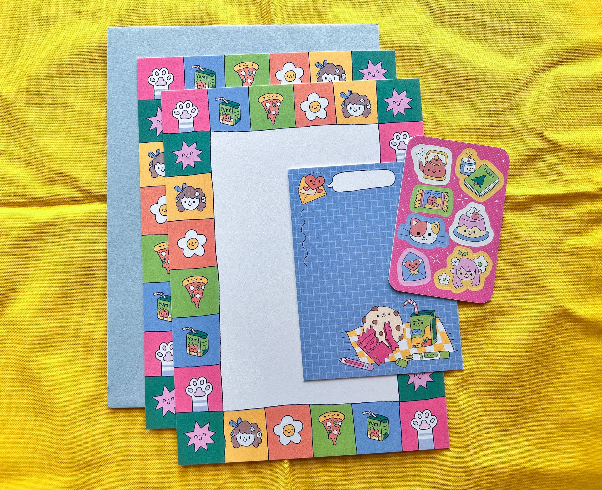 Ivna Lins - Wholesale Stationery/Notecard Set - Comfy Letter Writing Set - Cute & Cozy Stationery Kit1