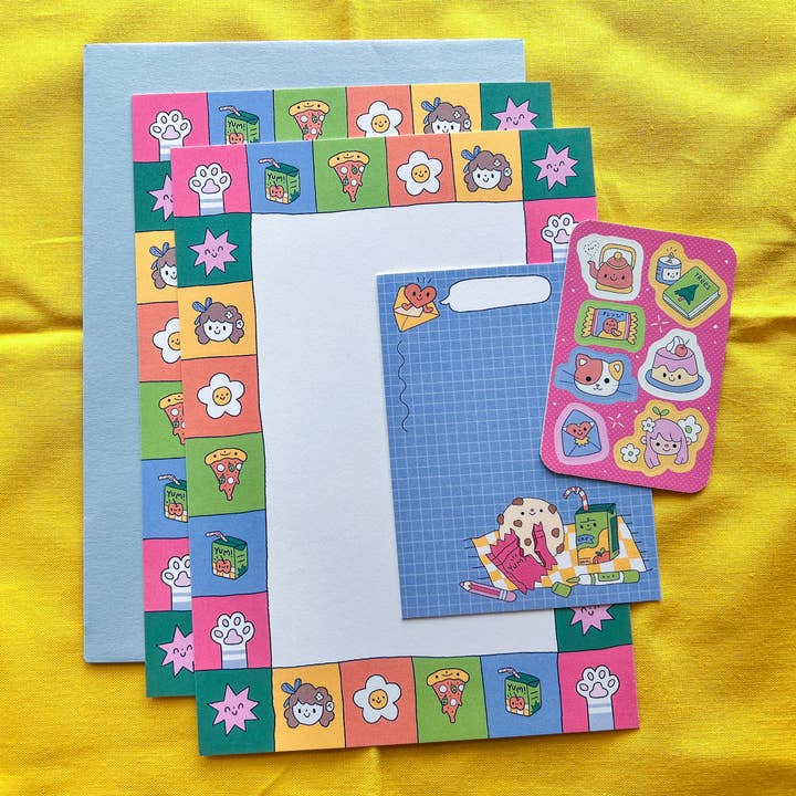 Ivna Lins - Wholesale Stationery/Notecard Set - Comfy Letter Writing Set - Cute & Cozy Stationery Kit1