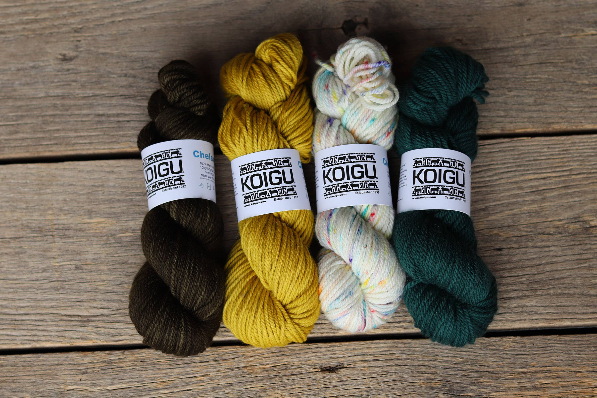 Koigu Wool Designs - Wholesale Yarn - Chelsea Aran Merino Yarn -group A30
