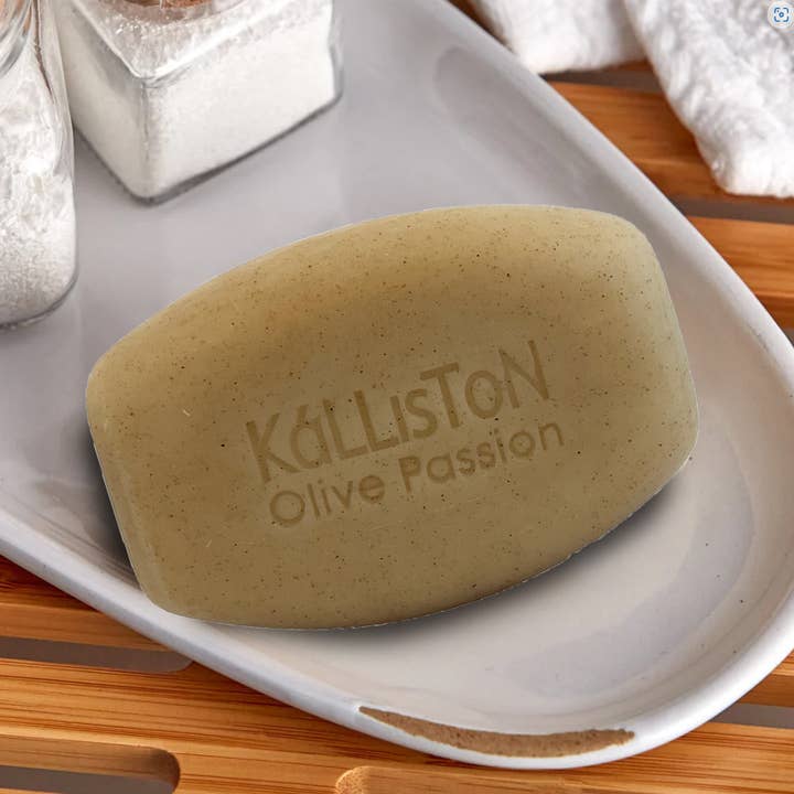 ALETA FARMS - Wholesale Bar Soap - SMOOTH Fine Soap, Olive Seed Granules, Greek, Retail Display