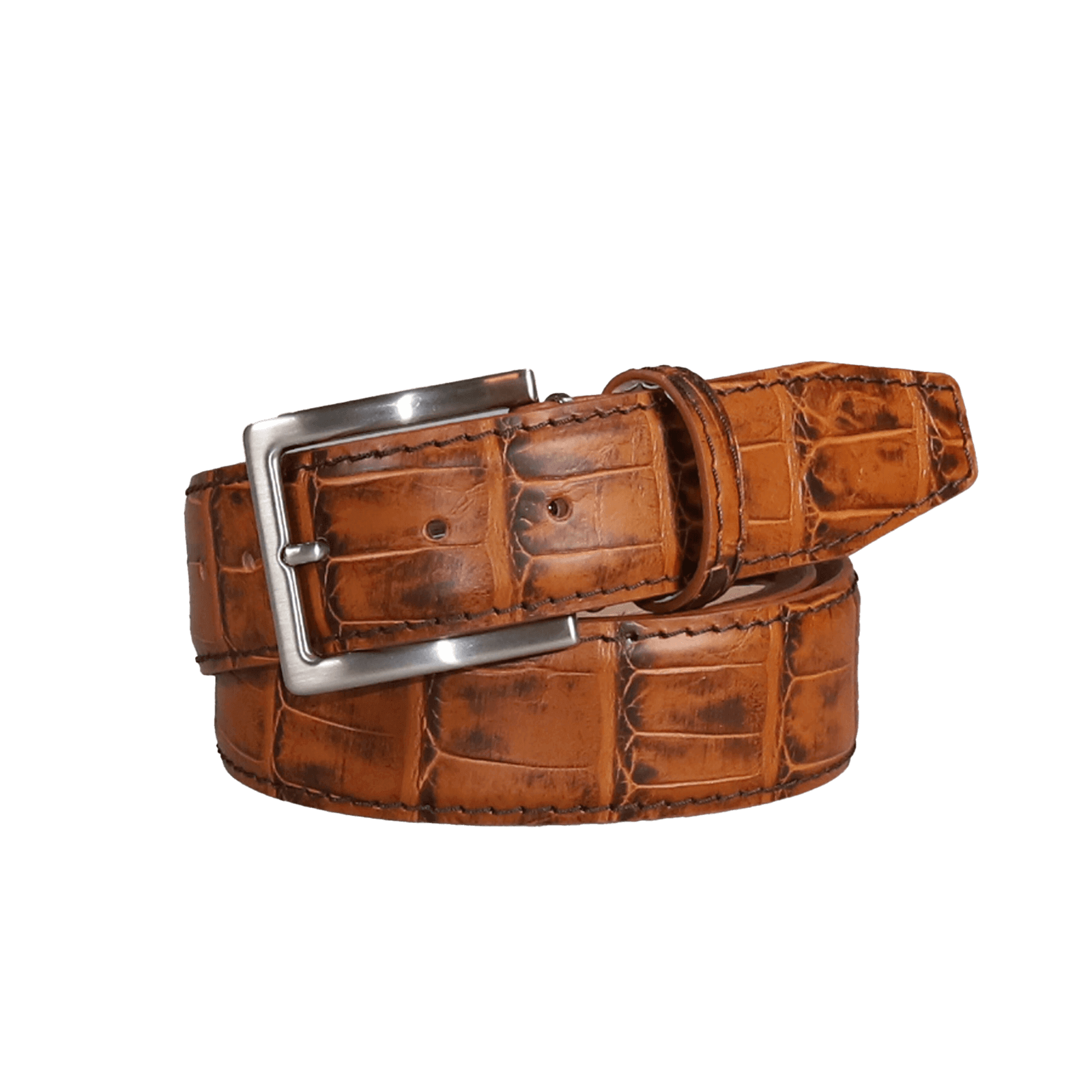 Roger Ximenez – wholesale Bälte - Herr – Whisky Mock Croc läderbälte1