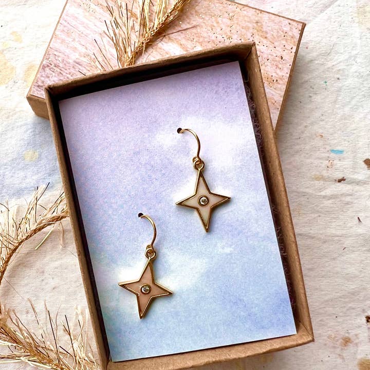 Orecchini North Star per la vendita all'ingrosso da parte di LilyGirl Jewelry