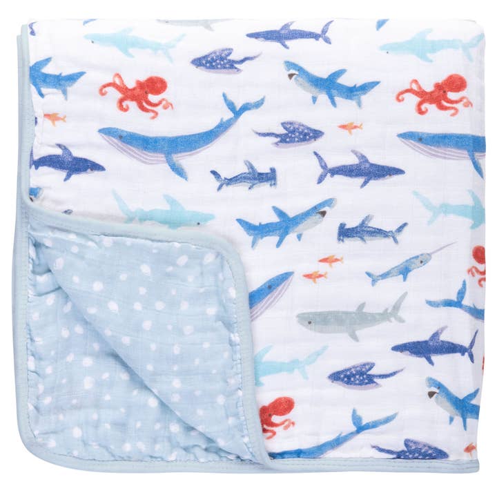 Muslin Stroller Blanket for wholesale by Stephen Joseph Gifts