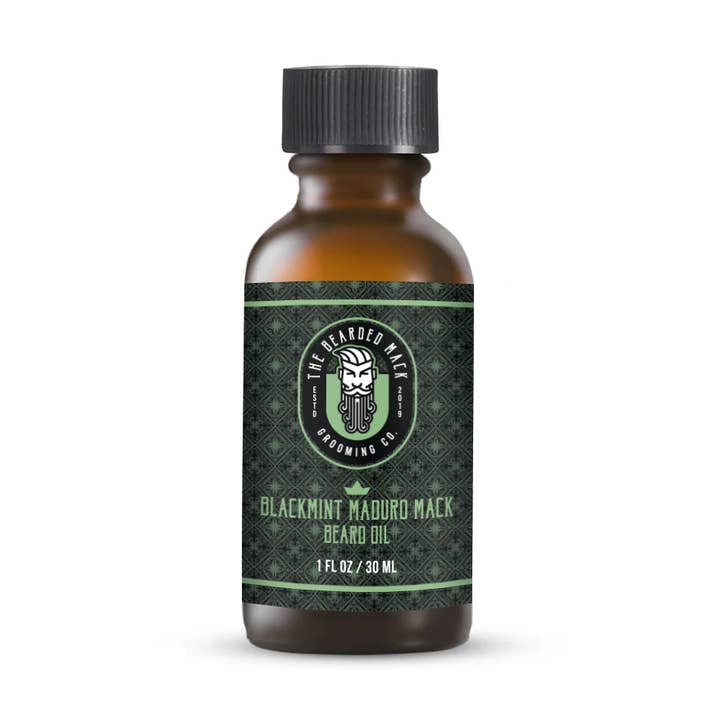 Blackmint Maduro Mack Beard Oil - Warm Tobacco, Black Tea + for wholesale by The Bearded Mack Grooming Co