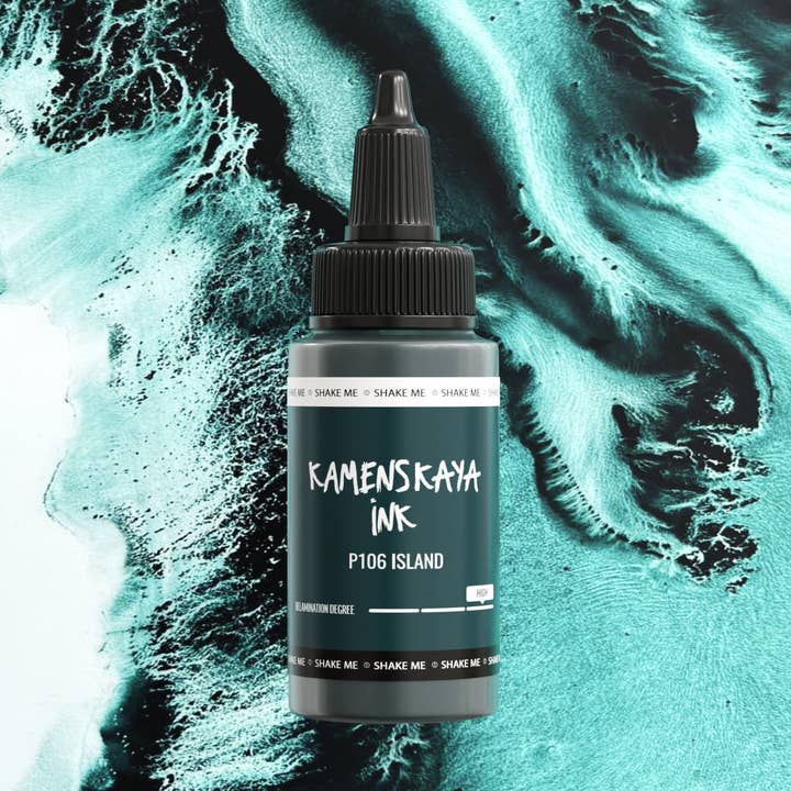 Delaminating Alcohol Ink P-106 'Island' for wholesale by KAMENSKAYA