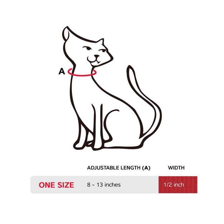 Red Dingo Australia - Wholesale Pet Collar - Cat - Cat Collar Paw Impressions Black 12mm3