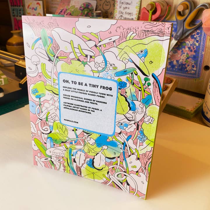 pogpals - Wholesale Coloring & Activity Book - Adult - Oh To Be a Tiny Frog VOL 1. ✿ Coloring Book7