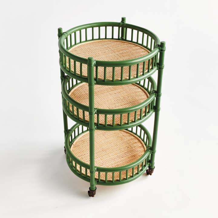 Napa Home & Garden - Wholesale Bar Cart - Rowelyn Bar Cart, Green1
