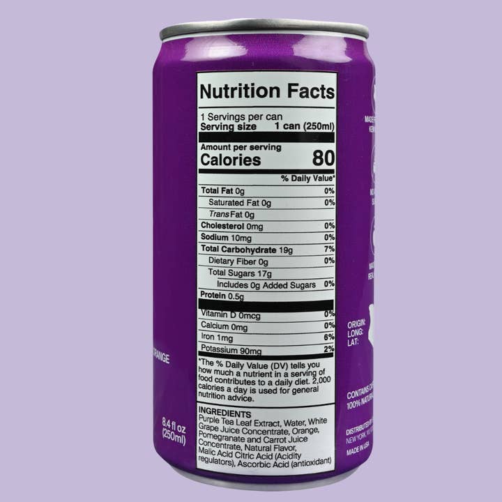 Bahari Teas - Venta al por mayor Té helado - Bebida en lata de té helado púrpura keniano con granada y naranja5