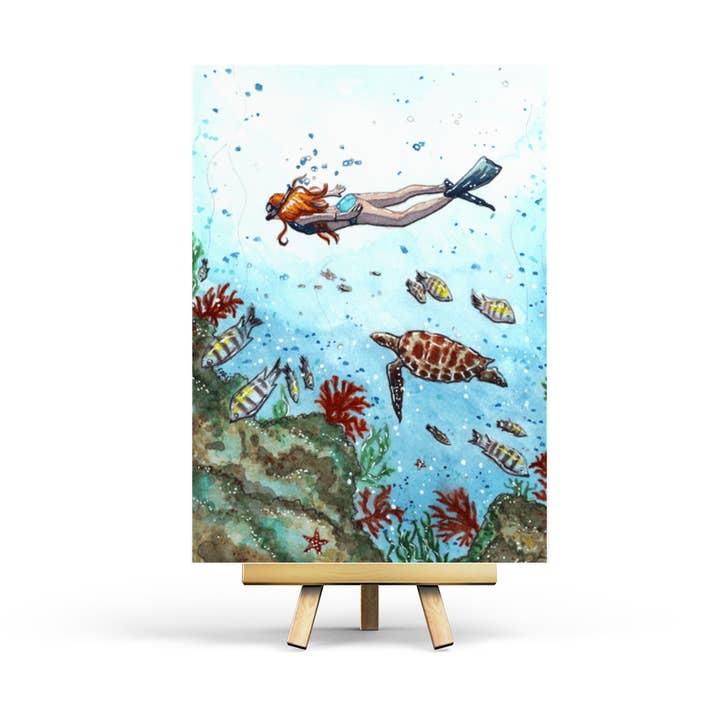 Juin - Carte postale pour la vente par Penpaling Paula