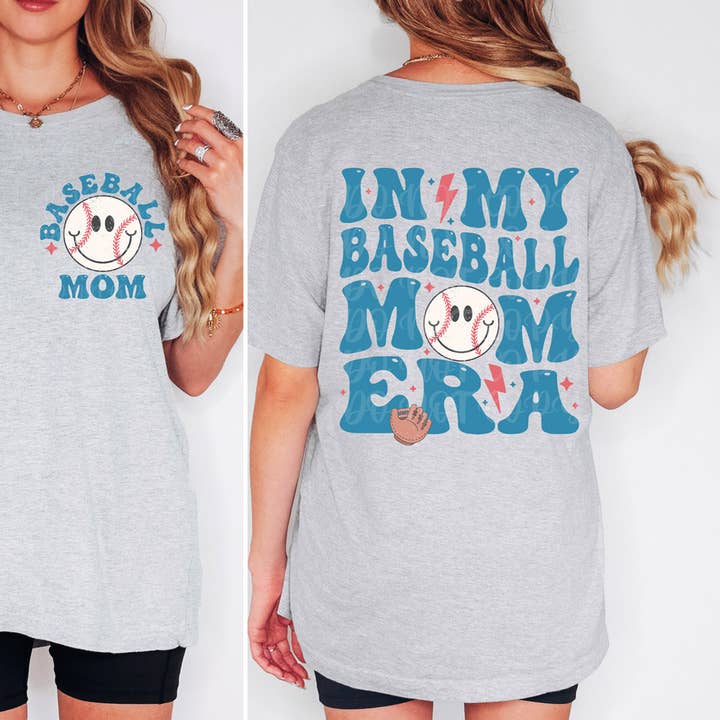 In My Baseball Mom Era SET DTF Heat Transfer for wholesale by Trendy Transfers