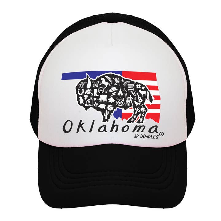 Oklahoma State Trucker Hat for wholesale by JP Doodles