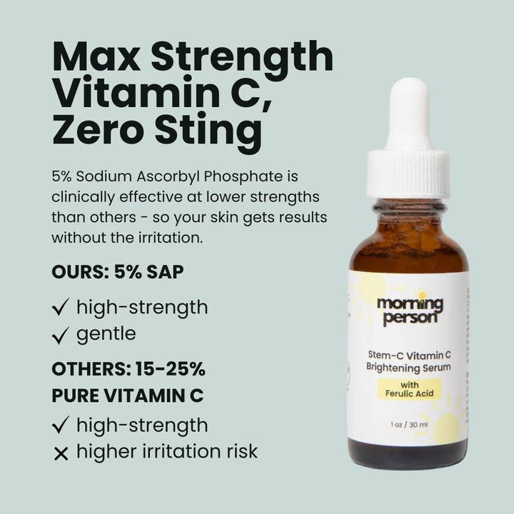 VIAI Beauty - Wholesale Facial Serum/Concentrate - Morning Person Stem-C Vitamin C Brightening Serum with Ferulic Acid5