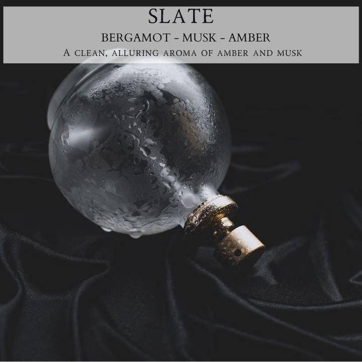 Slate™ - 9oz. Amber Jar Candle - By Begonia & Bench® for wholesale by Begonia & Bench