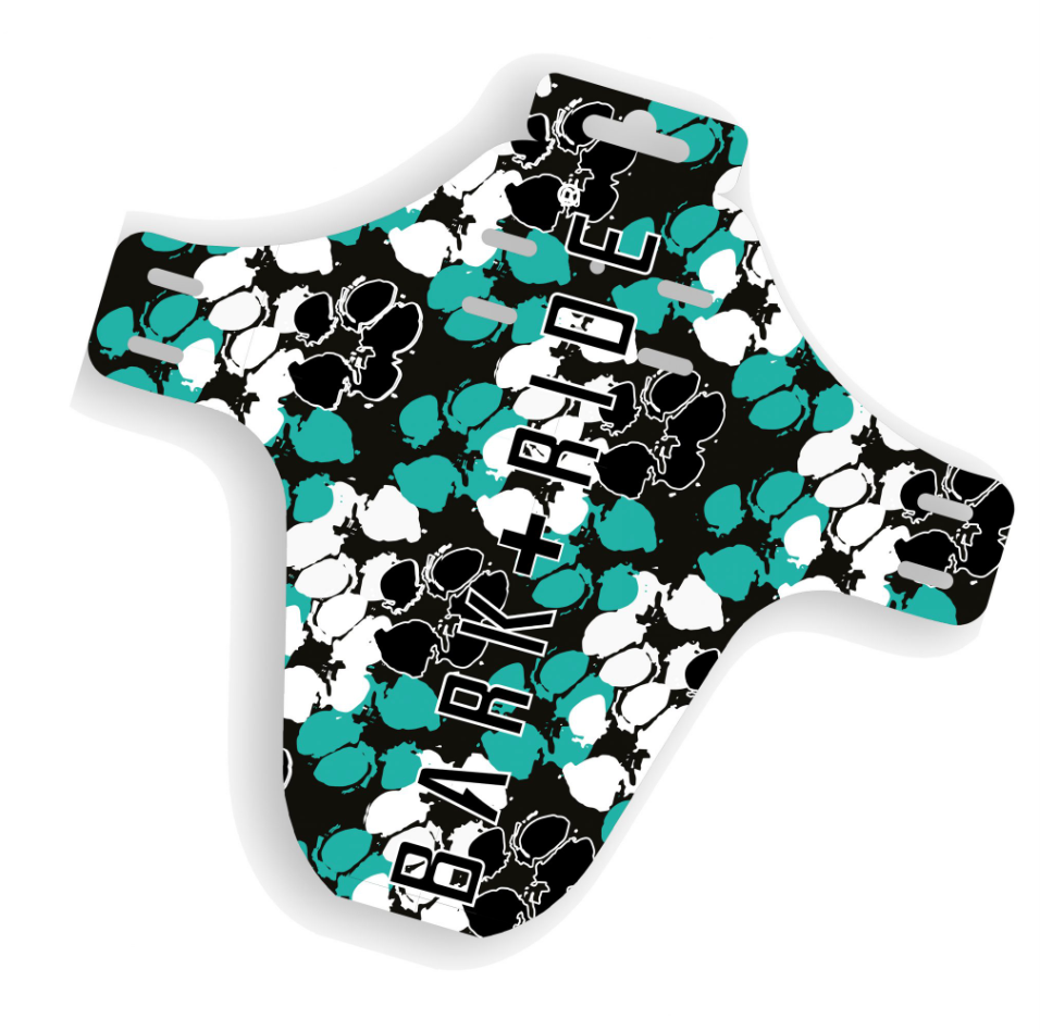 BARK + RIDE – wholesale Sporting accessories – Front Mud Guard  - Magenta Paws3