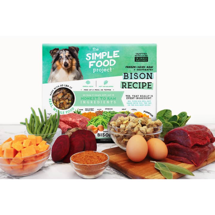 The Simple Food Project - Wholesale Pet Food - Dog - Bison Recipe for Dogs