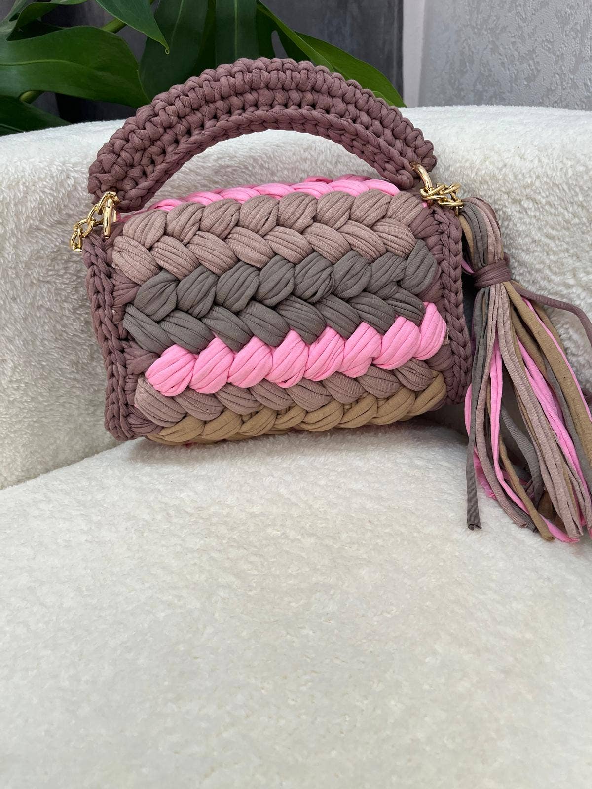 CHQEL - Vente Pochette – femme - Pochette de soirée CHQEL pour femmes, sac à main au crochet 3