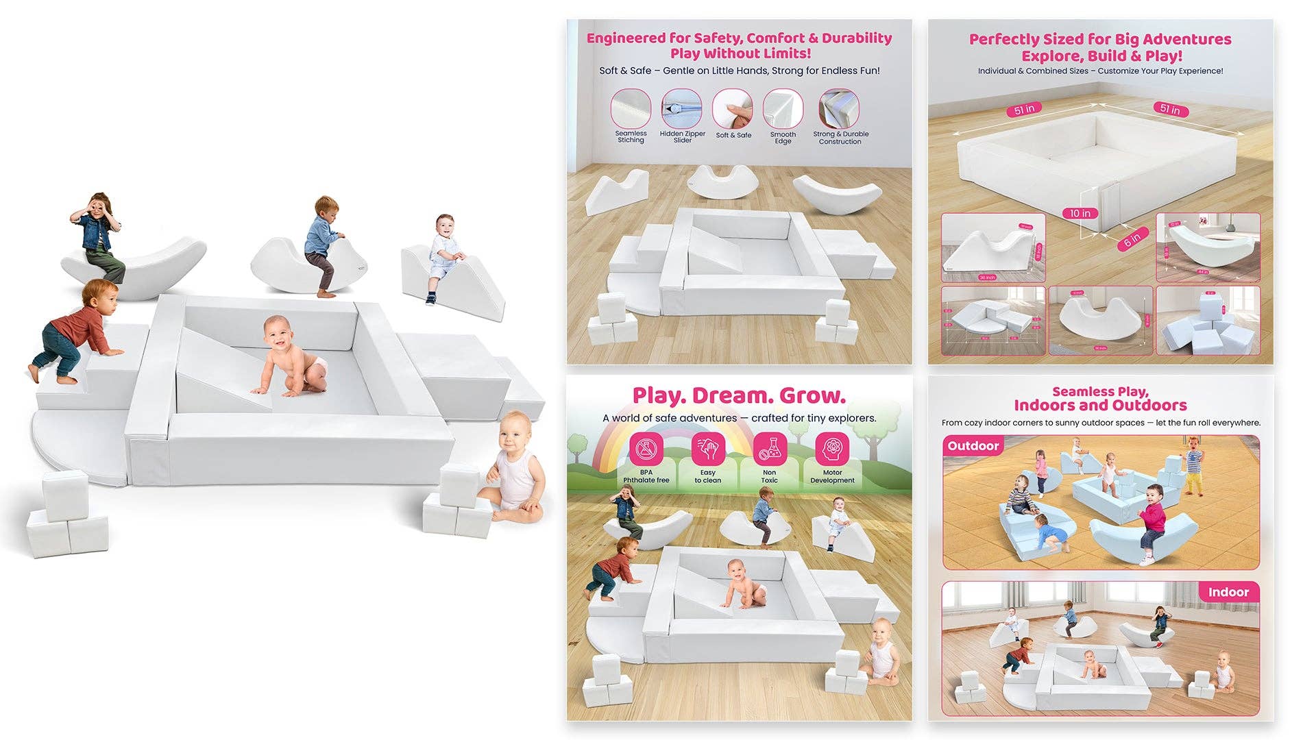 TQ FURNITURE - Venta al por mayor Conjunto de juguetes - Niños - Juego Suave - Conjunto Armonía8