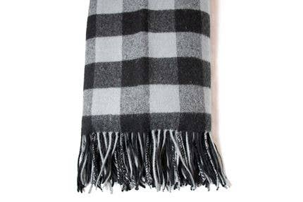 Thread Experiment - Wholesale Throw Blanket - 100% Fine Wool Buffalo Check Throw0