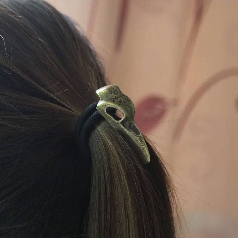 SALINA TRADING INC – wholesale Hair tie – Viking Raven Head Elastic Hair Ties Stylish Accessories3
