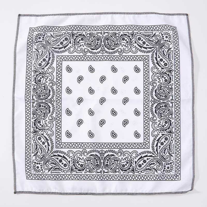 MKS America - Wholesale Bandana - Women's - Floral Bandana Head Wrap Kerchief Square Scarf15