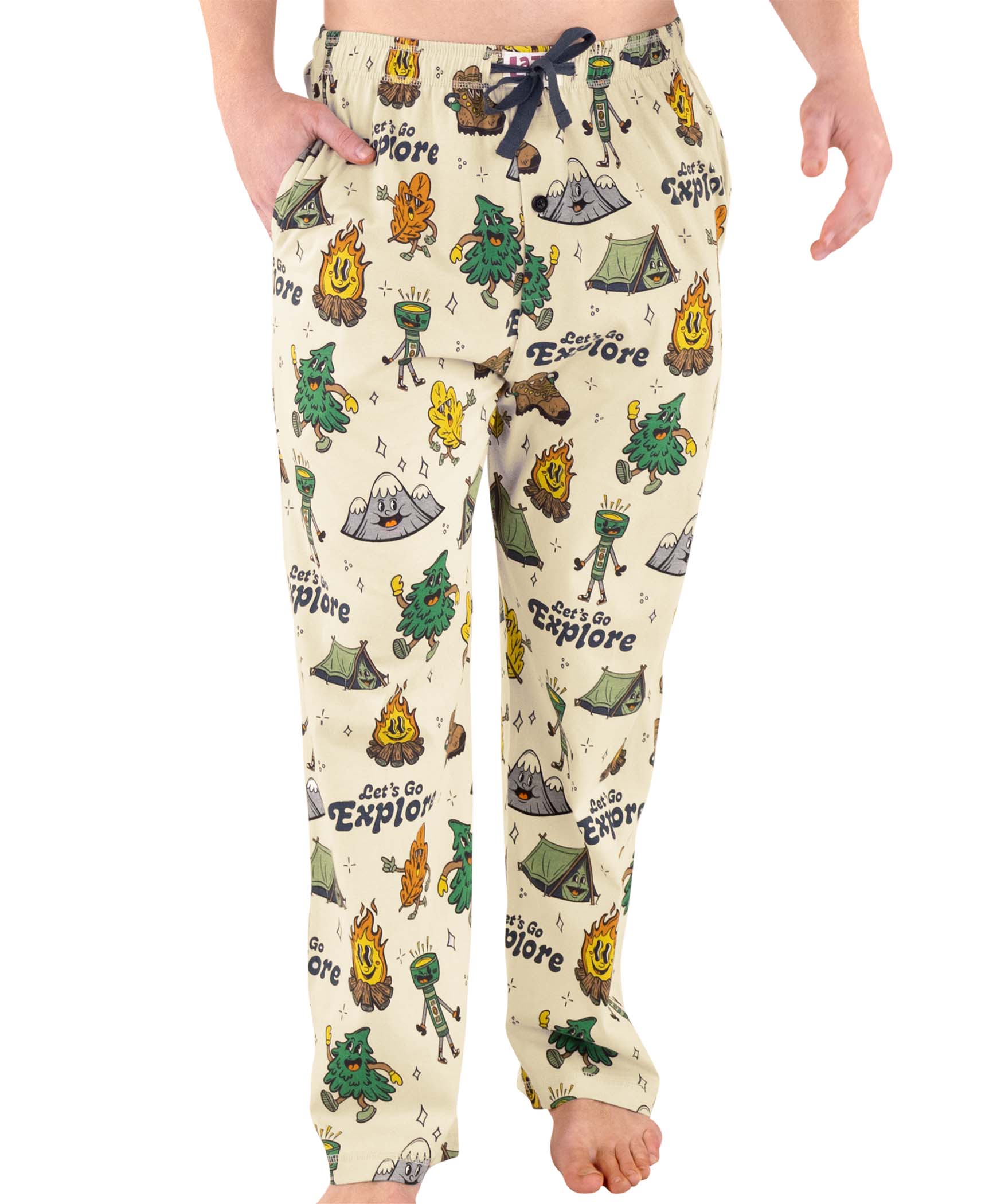 Lazy One - Wholesale Sleepwear Bottom - Men's - Vintage Camping Men's PJ Pants2