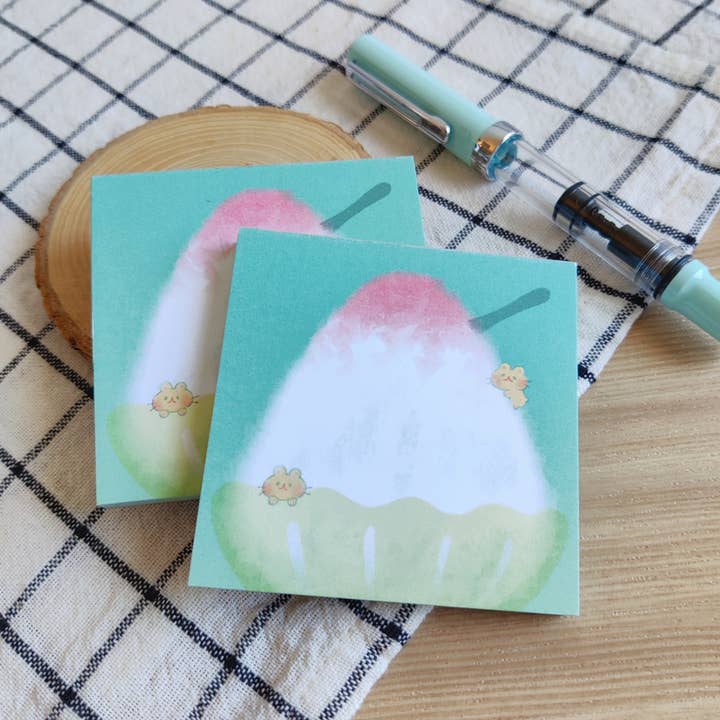 Blocco note con ghiaccio rasato a forma di criceto (copia) per la vendita all'ingrosso da parte di Rennatelier