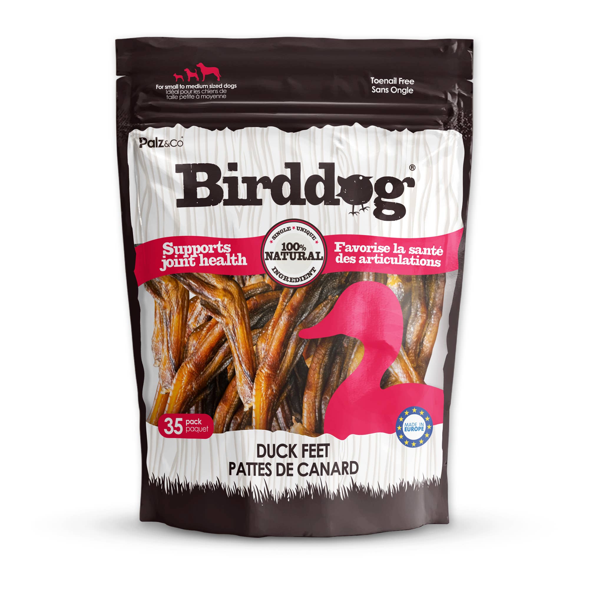 Palz&Co - Wholesale Pet Treats - Dog - Birddog Duck Feet (no nails) - Pack of 10 & 352