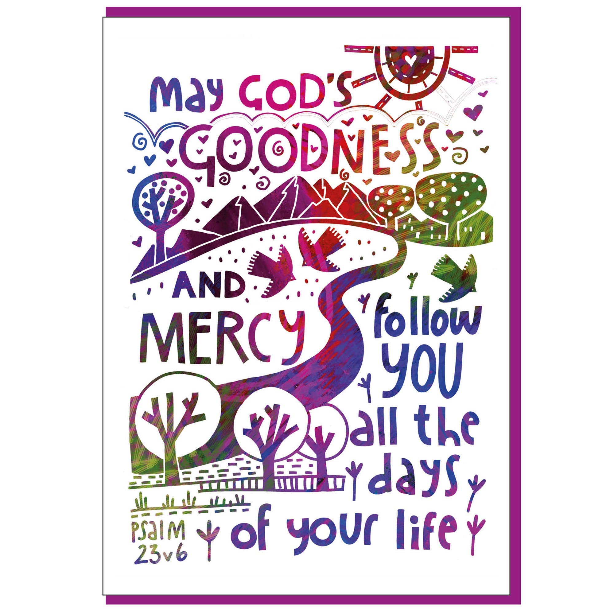 Just Cards Direct – wholesale Encouragement card – God's Goodness Christian Greetings Card0