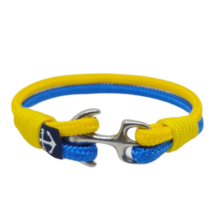 Pulseira náutica com bandeira ucraniana por Bran Marion por atacado de Bran Marion